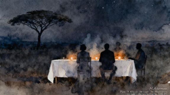Bush dinner in the Kenyan Massai Mara