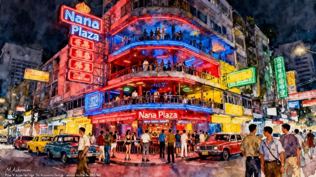 Bangkok's Nana Plaza Entertainment District 1960s