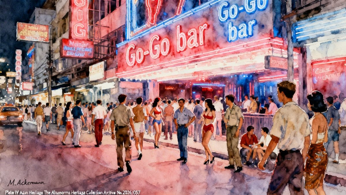 Patpong Road Bangkok Nightlife 1960s-1970s