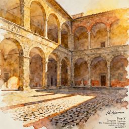 Detailed_watercolor_painting_of_the_Bargello_Museum_courtyard_in_Florence