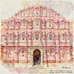 Detailed_watercolor_painting_of_the_iconic_Hawa_Mahal_facade_in_Jaipur